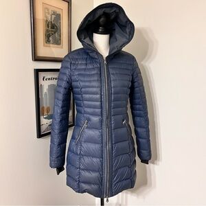 Pajar Canada Blue Hooded Puffer Coat SZ M